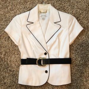 White belted jacket